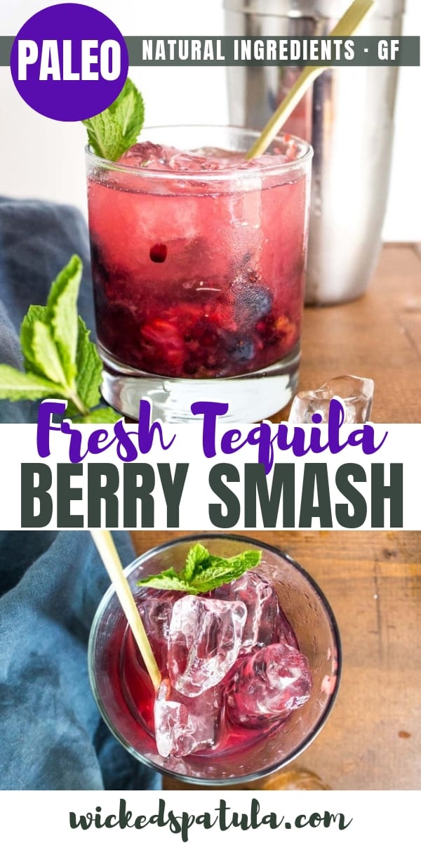 Tequila Berry Smash - Pinterest image