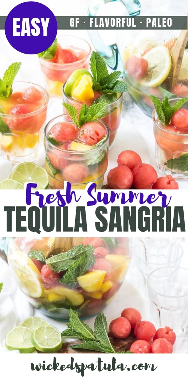 summer sangria recipe - for pinterest