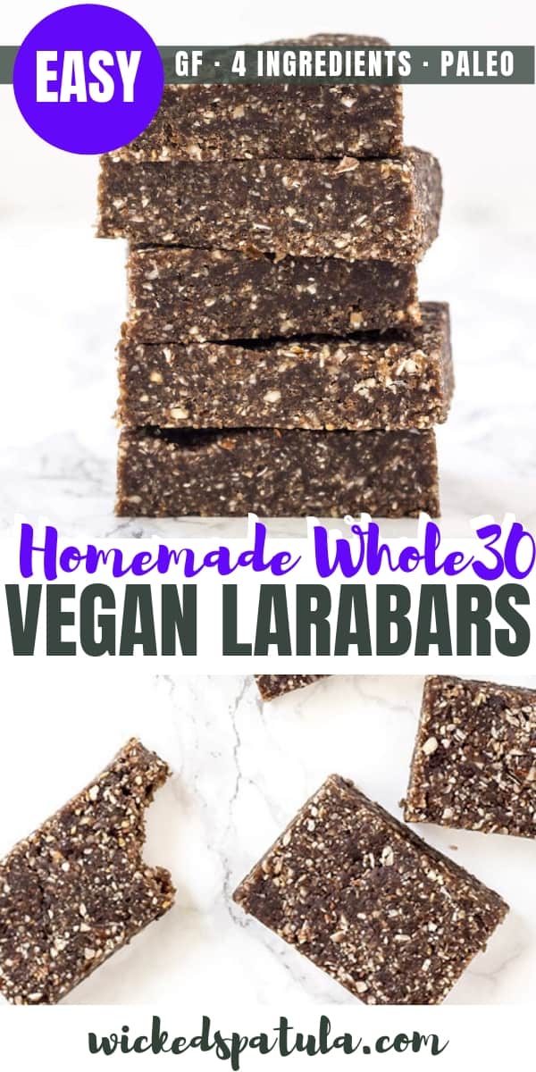 Homemade Larabars - Pinterest image